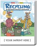 CS0325 Recycling Coloring and Activity Book with Custom Imprint